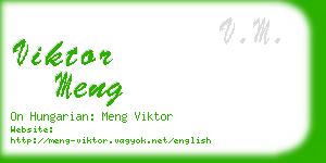 viktor meng business card